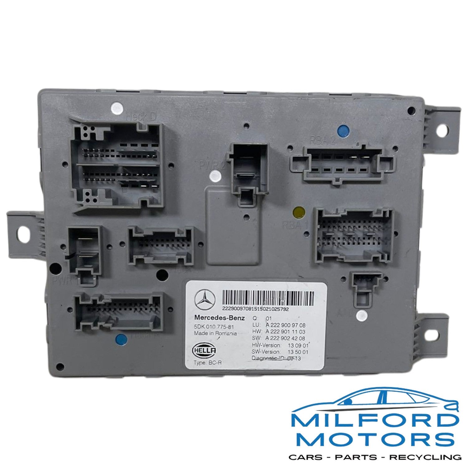 Chassis Control Module Trunk Mounted Fits 2015 Mercedes-Benz C300 C400 C63 2.0L