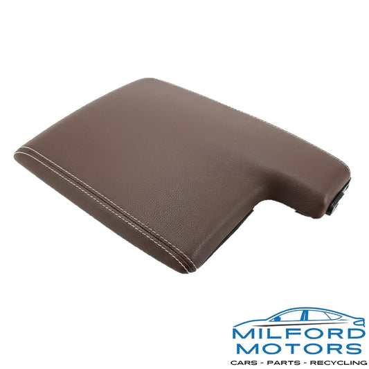 Center Console Armrest Brown Leather Fits 2017 Jaguar F-PACE S 3.0L