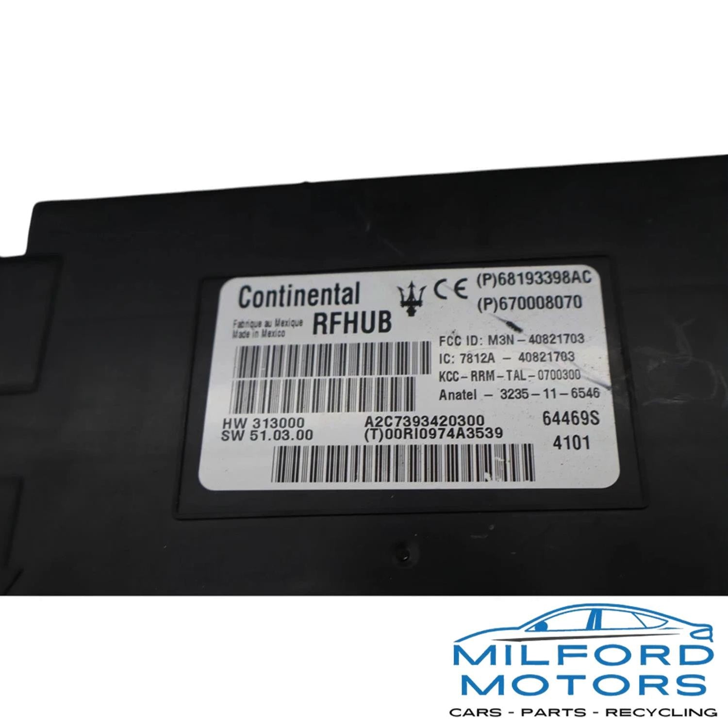Keyless Entry RF Hub Control Module Unit Fits 2016 Maserati Ghibli Sedan 3.0L