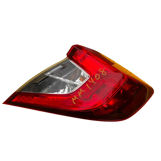 Passenger Tail Light Quarter Mounted Fits 2016-2021 Honda Civic Sedan 1.5L