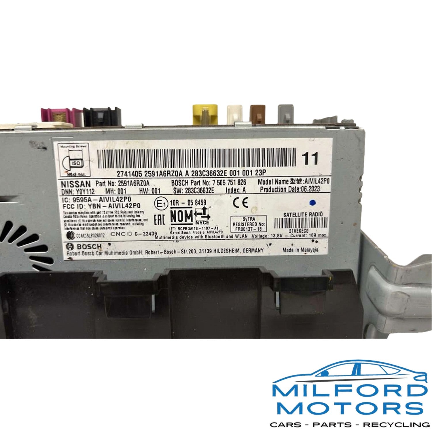 Radio Audio Display Receiver Fits 2023 Nissan Rogue SV 1.5L