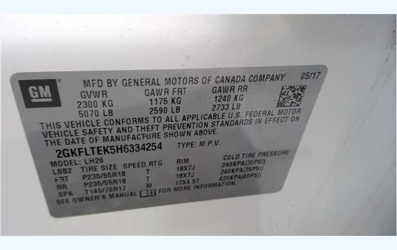 Passenger Side Front Door Assembly Fits 2010-2017 GMC Terrain 2.4L