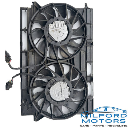Dual Radiator Condenser Fan Motor Fits 2018-2024 Q5 quattro Premium Plus 2.0L