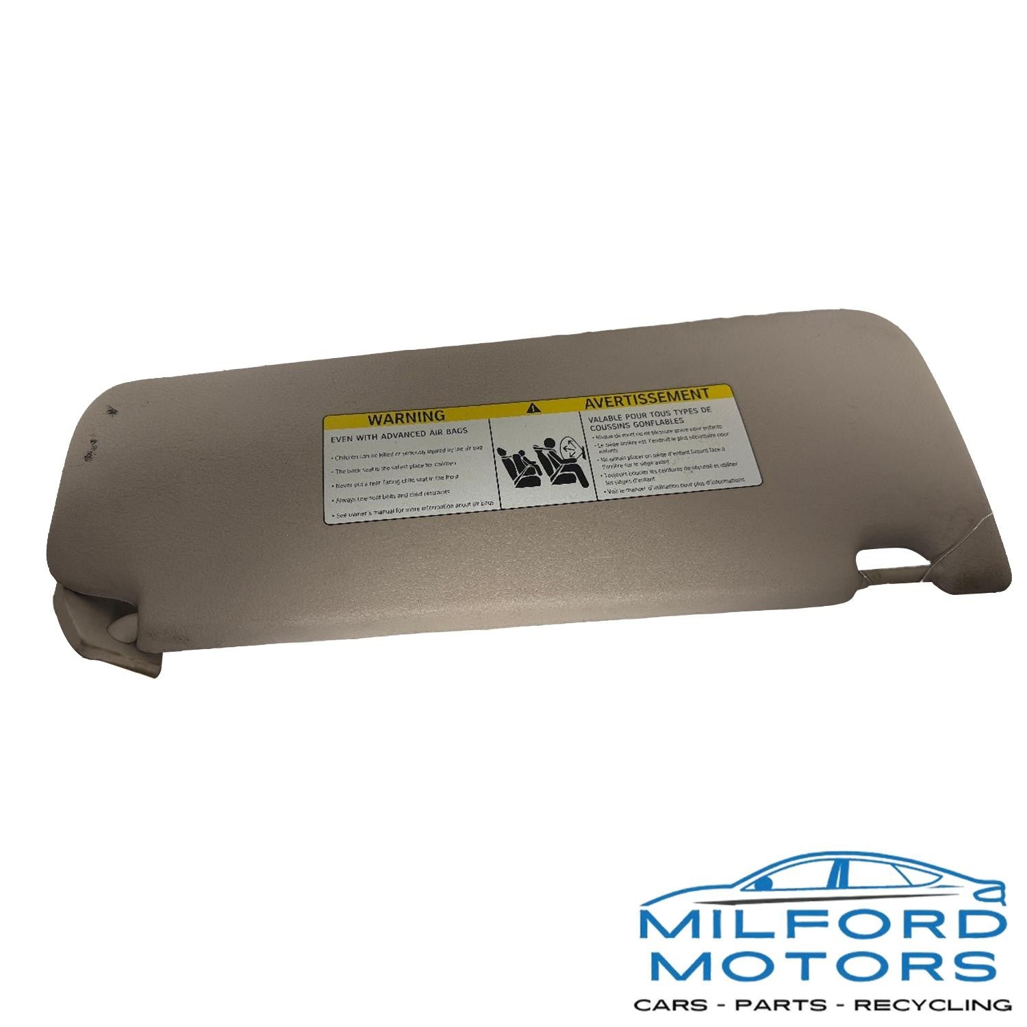 Front TAN Driver Side Sun Visor Illuminated Fits 2010-2016 BMW 550i 4.4L