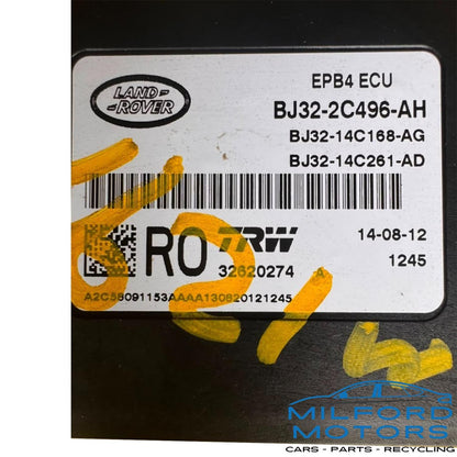 Parking Brake Control Module Fits 2013 Land Rover Range Rover Evoque BJ322C496AH