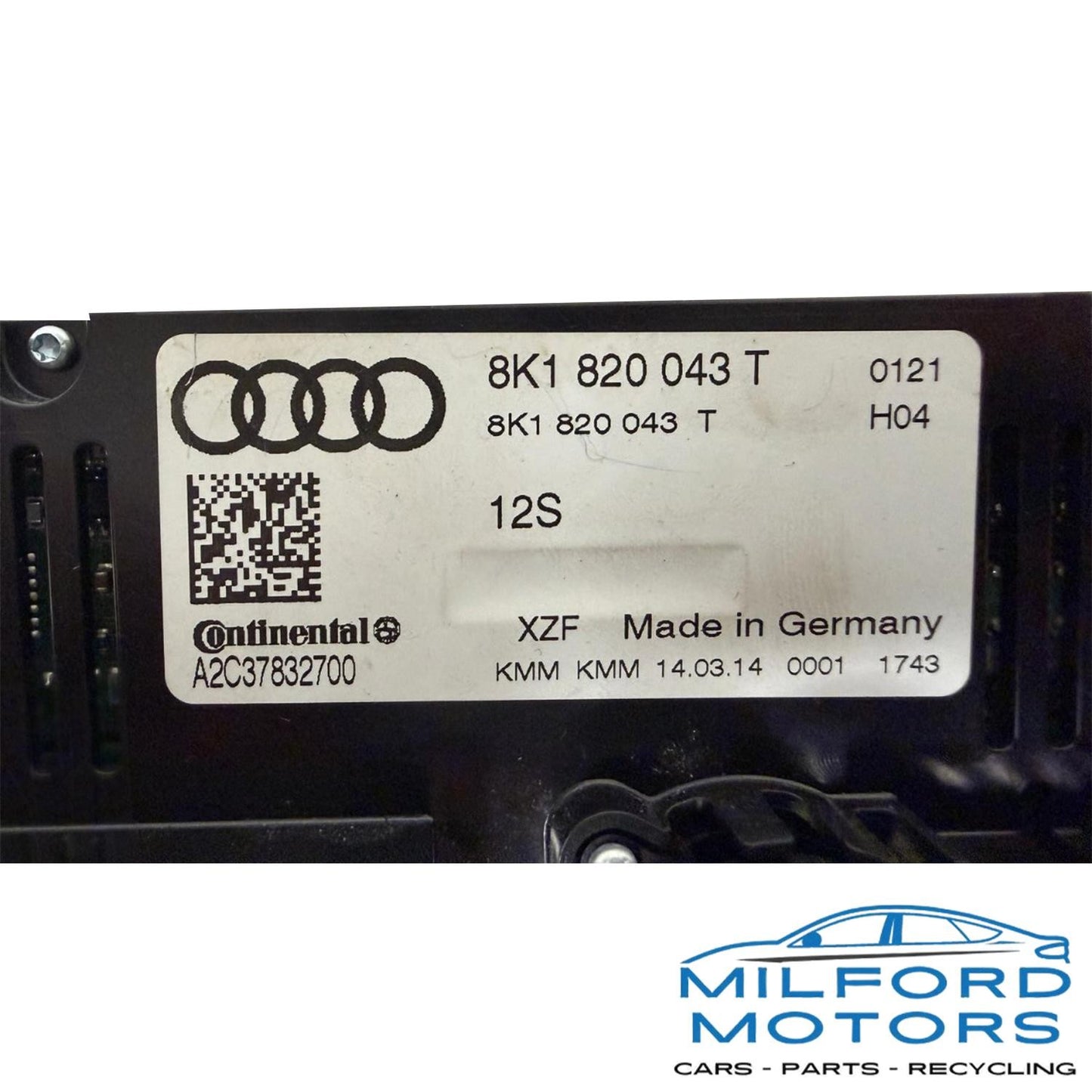 Dual Zone Heat Climate Temperature Control Fits 2013-2016 Audi A4 Sedan 2.0L