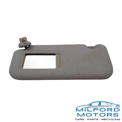 Left Driver Side Sun Visor Illuminated Gray Fits 2017 Toyota Mirai Sedan