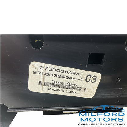 Single Zone Black Temperature Control Fits 2013-2014 Nissan Sentra Sedan 1.8L