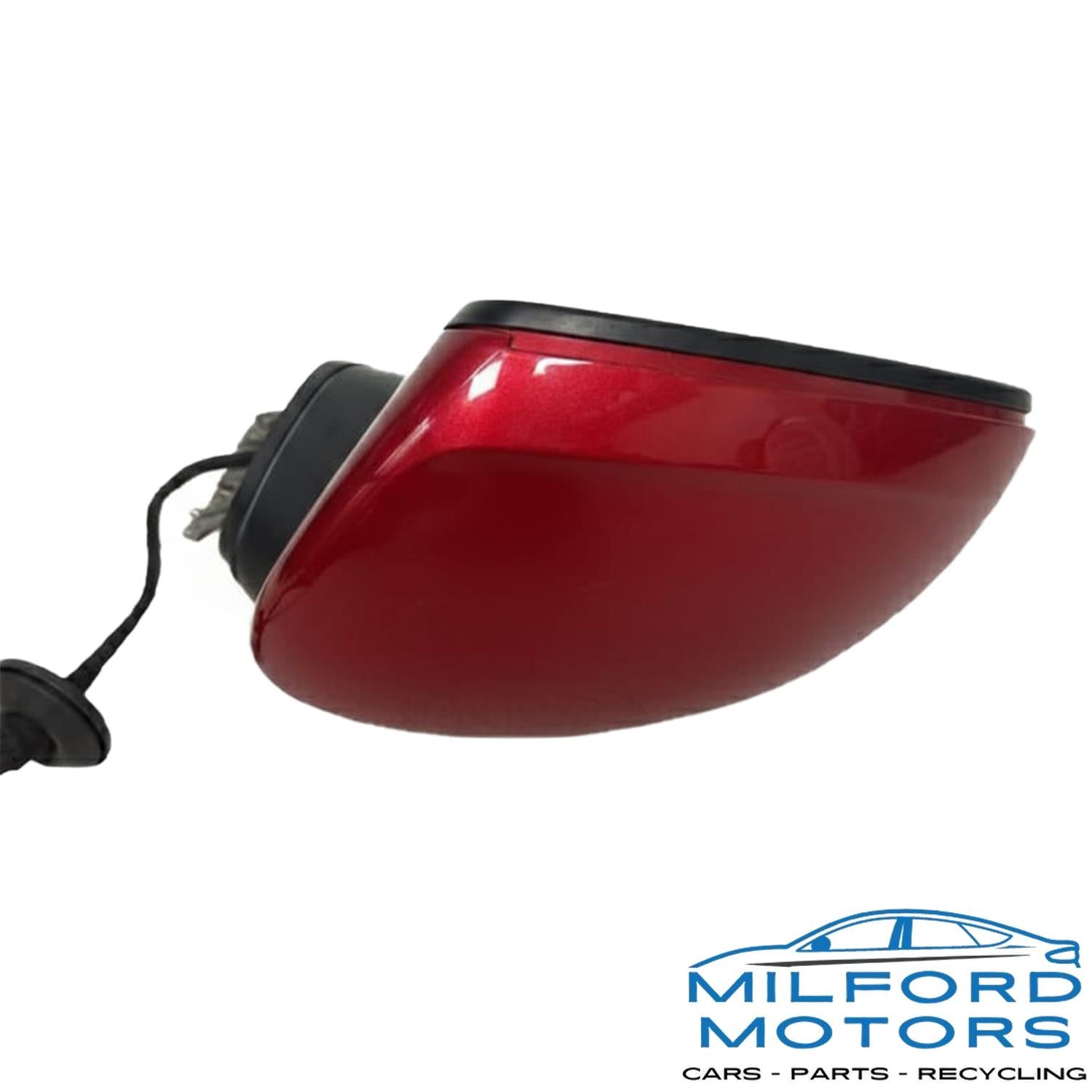 Driver Side View Mirror Manual Folding Fits 2022-2024 Volkswagen Tiguan 2.0L RED