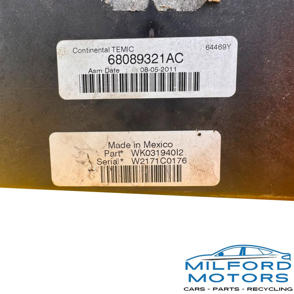 Chassis ECM Totally Integrated Power Supply Fits 2012 Durango Grand Cherokee V8