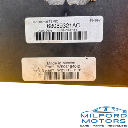 Chassis ECM Totally Integrated Power Supply Fits 2012 Durango Grand Cherokee V8