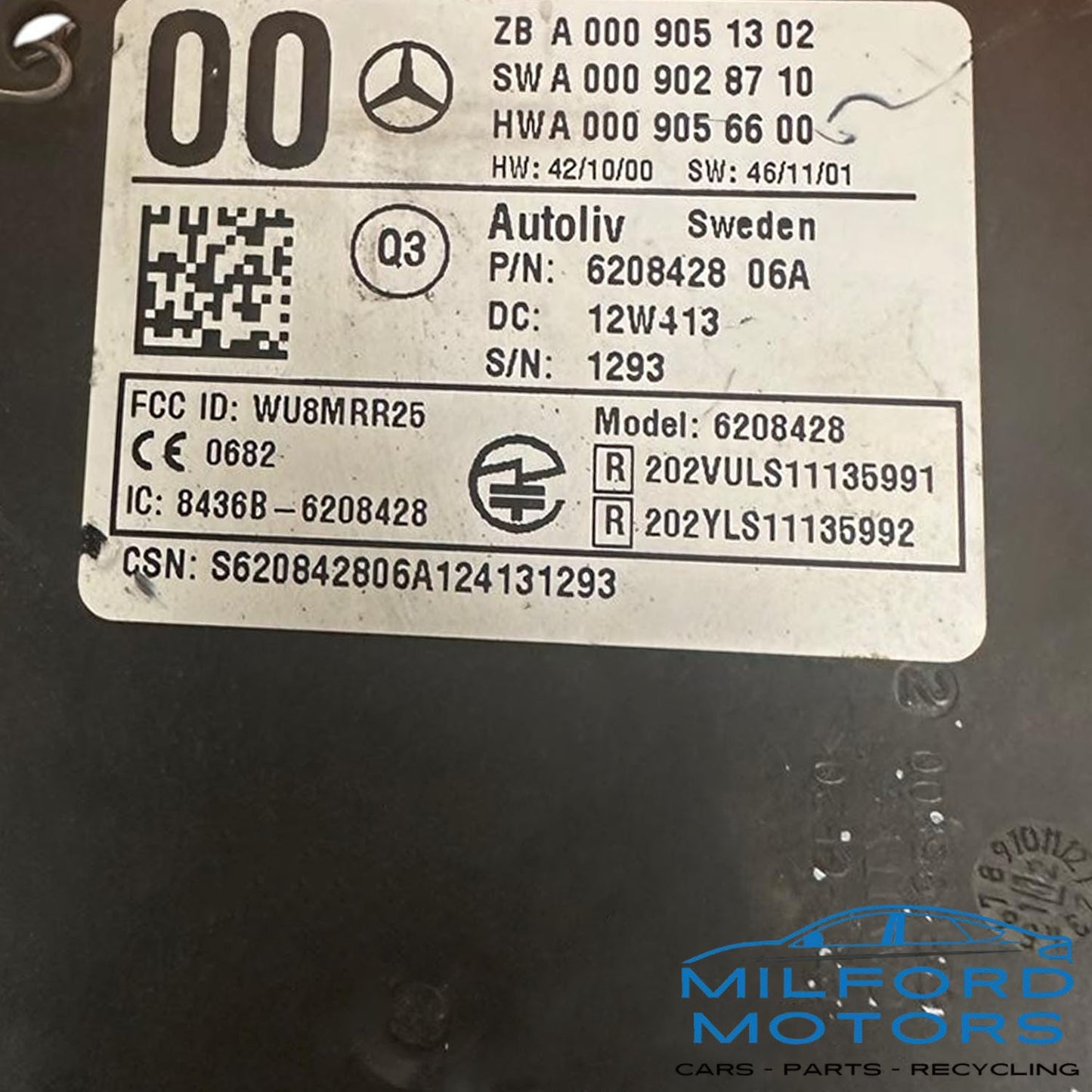 Chassis Control Module Bumper Mounted - 2013 Mercedes-Benz GL350 BlueTEC 3.0L V6