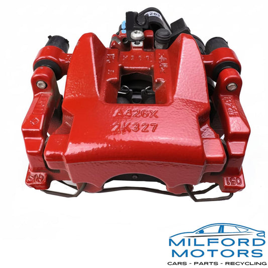 OEM Passenger Side Caliper Rear w/ Painted in Red Fits 2017 Jaguar F-PACE S 3.0L