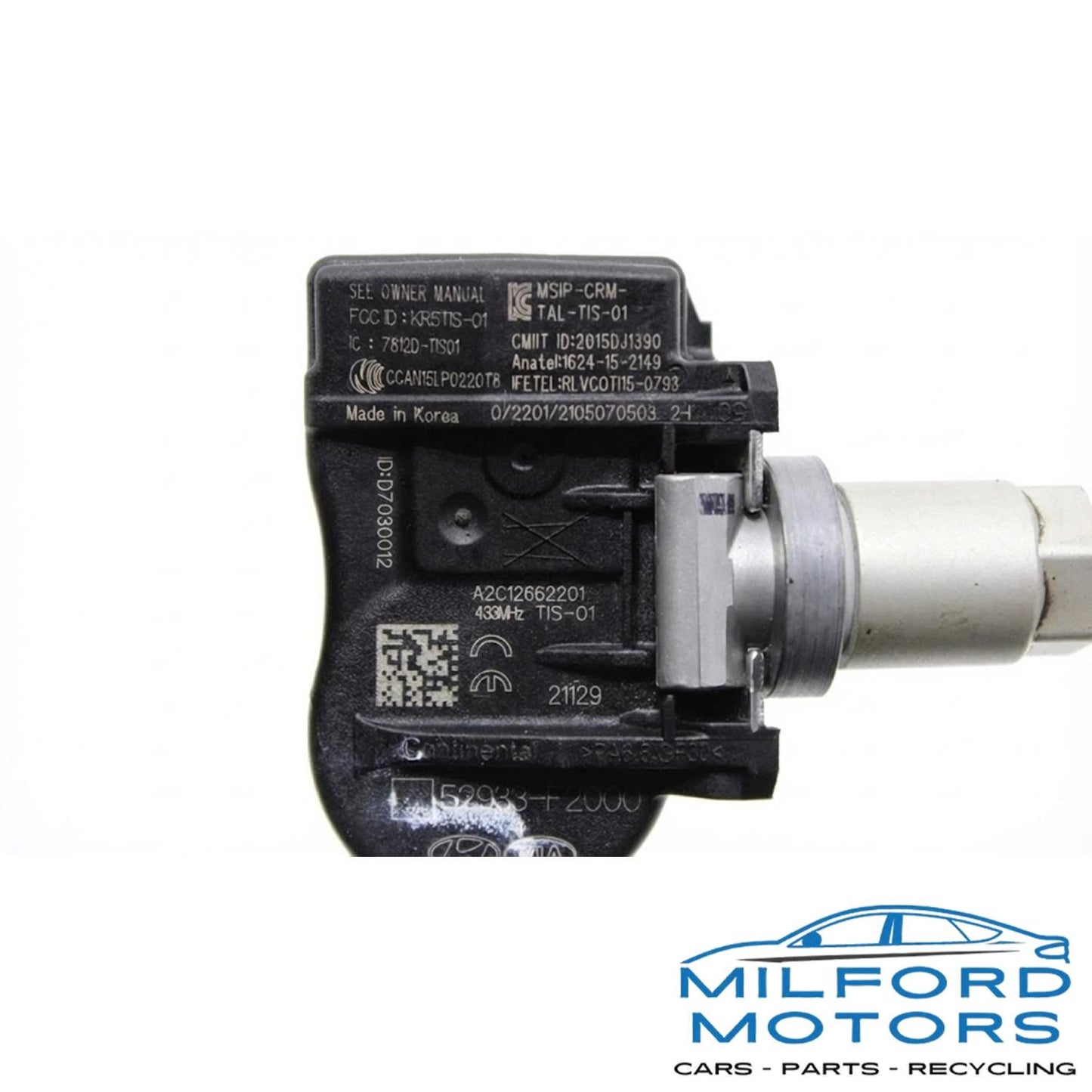 Tire Pressure Monitoring System Sensor Unit - 2023 Hyundai Kona Electric SEL