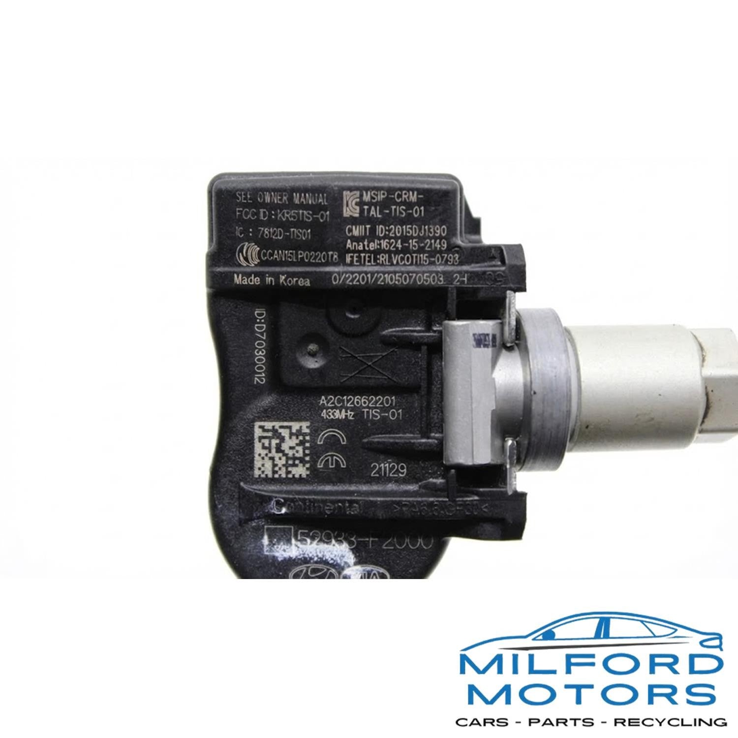 Tire Pressure Monitoring System Sensor Unit - 2023 Hyundai Kona Electric SEL