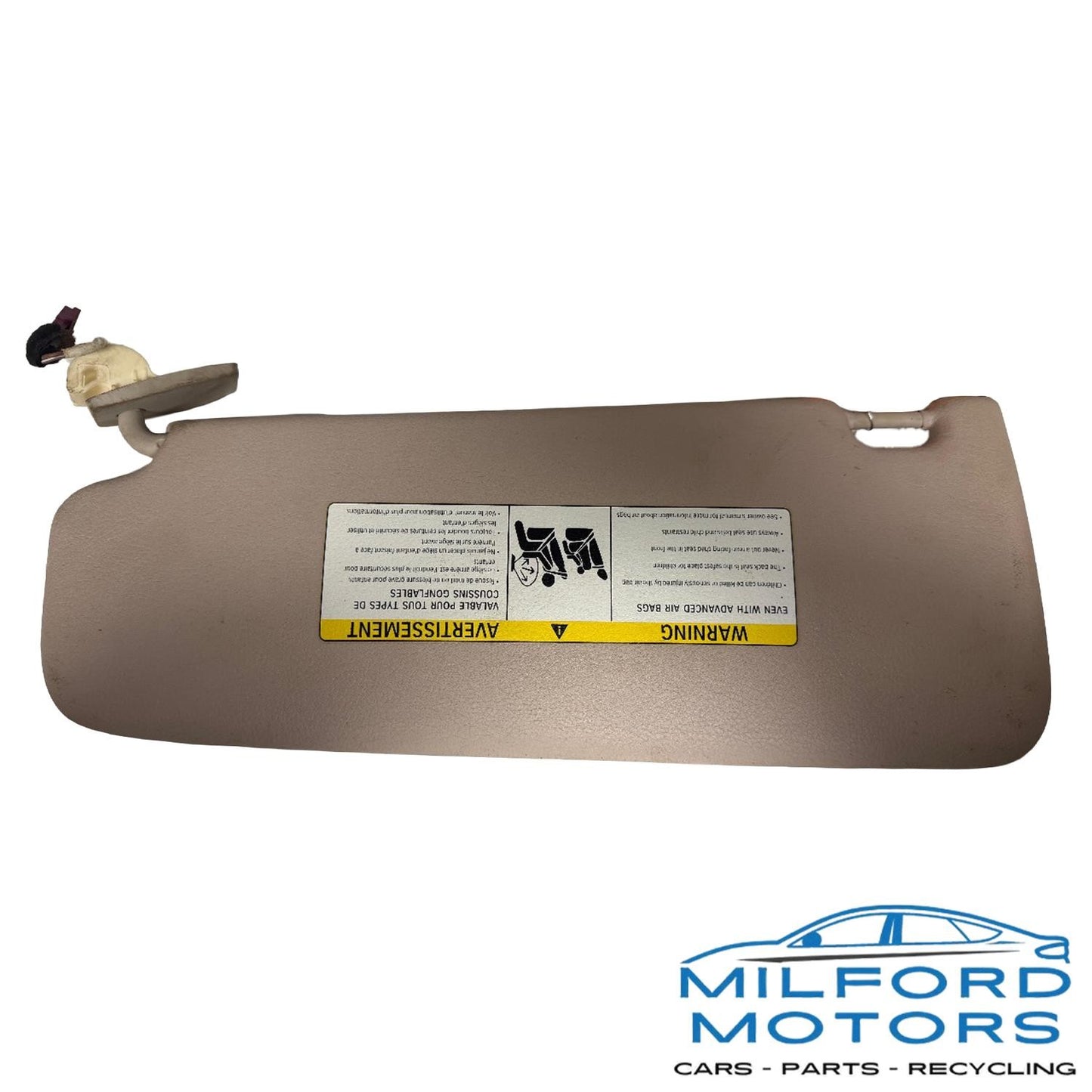 Front TAN Right Side Sun Visor Illuminated Fits 2010-2016 BMW 550i 4.4L