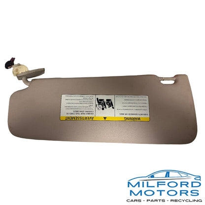 Front TAN Right Side Sun Visor Illuminated Fits 2010-2016 BMW 550i 4.4L