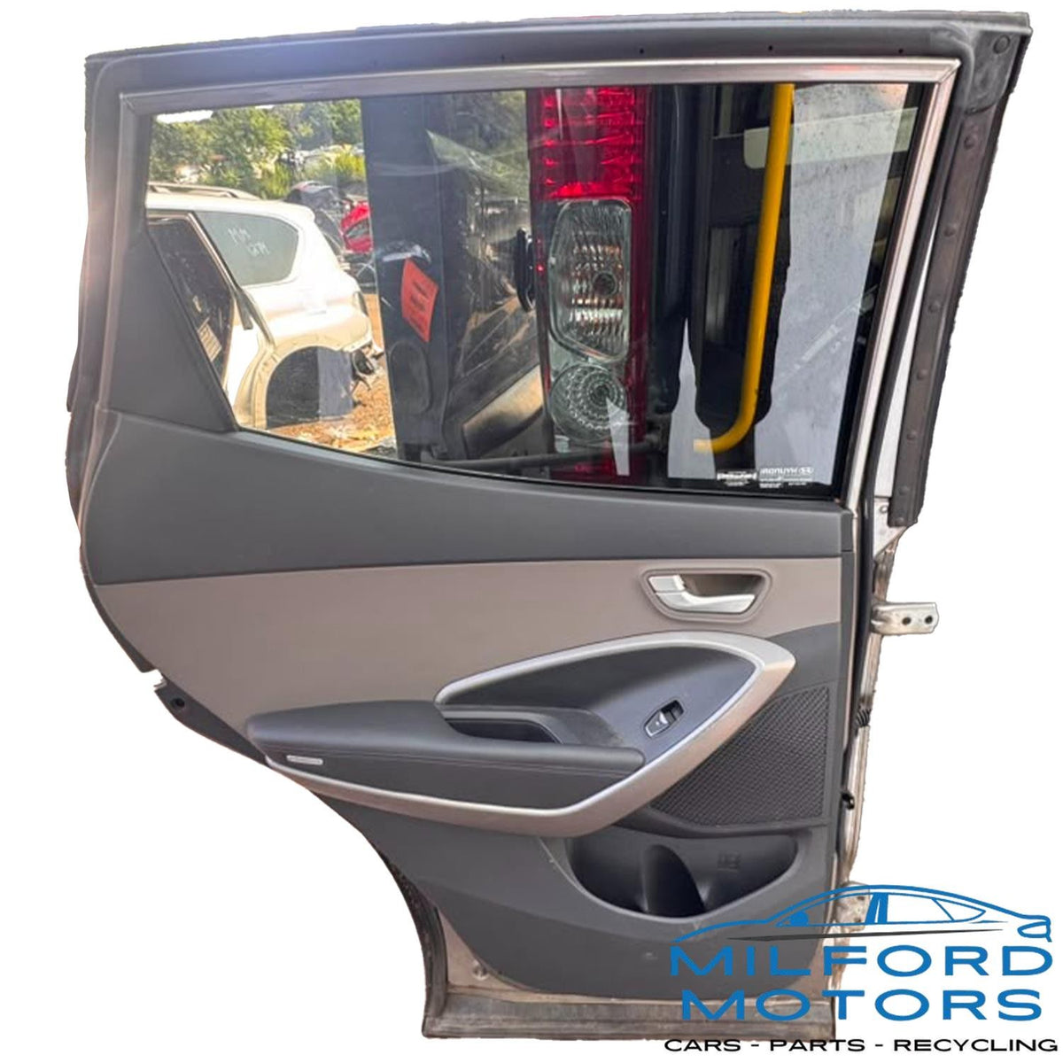 Left Rear Electric Door Panel Gray IM Fits 2013-2018 Hyundai Santa Fe Sport 2.4L