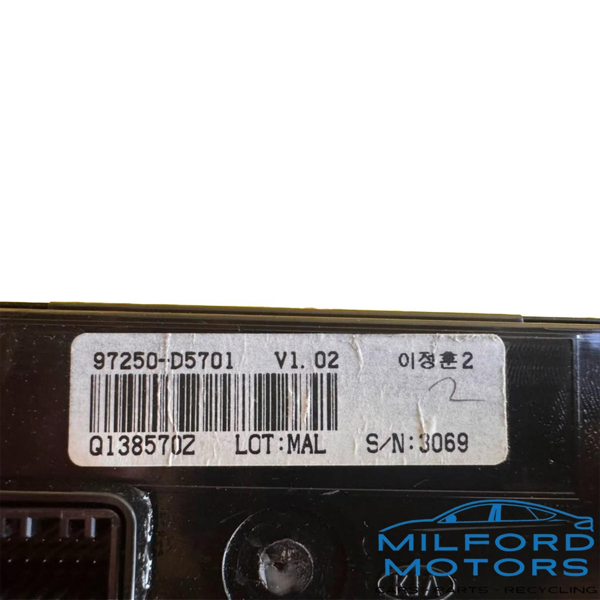 Automatic Heater Temperature Control Fits 2016-2018 Kia Optima 2.4L 97250D5701