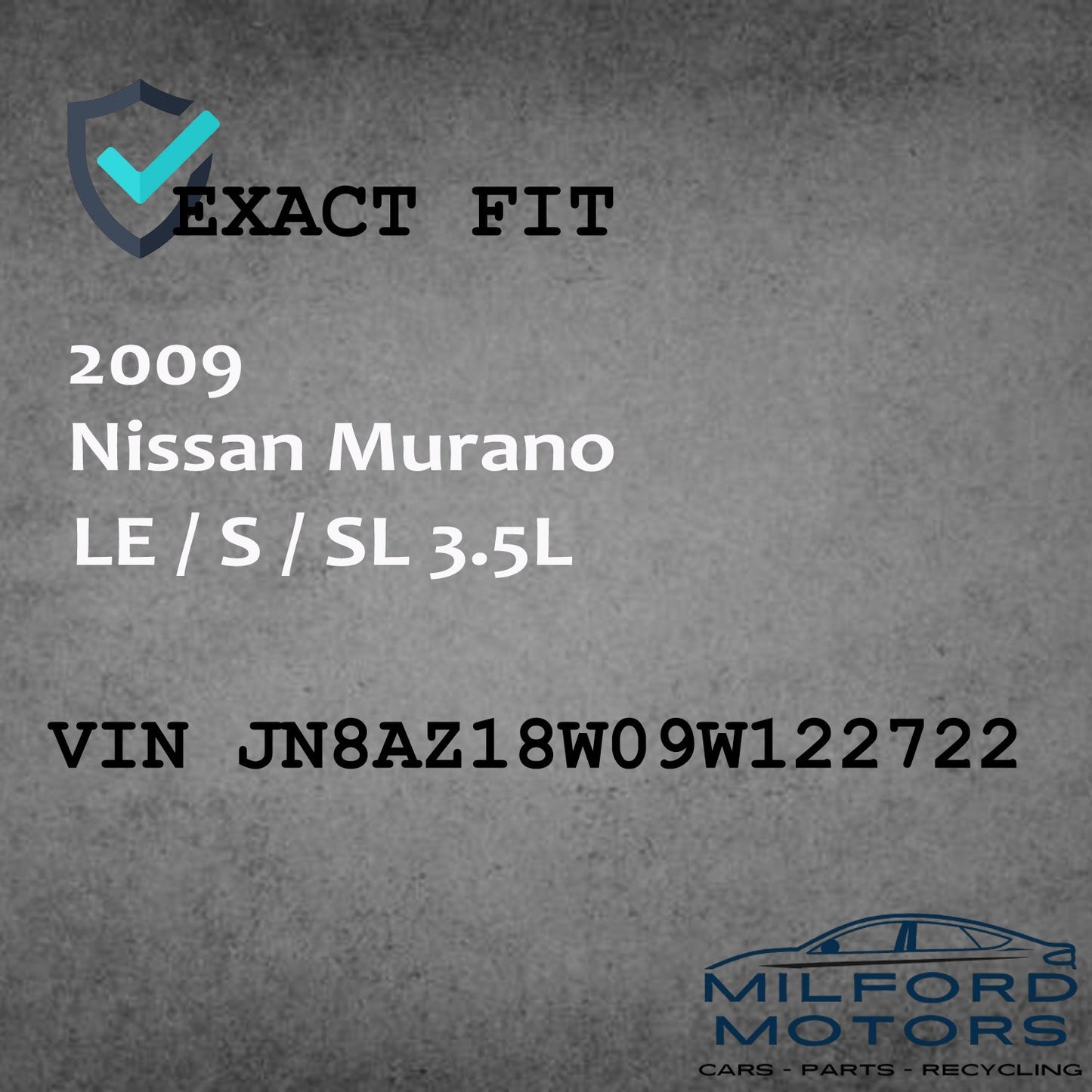 USED Audio Equipment Radio AM/FM/CD/AUX - 2009-2010 Murano LE / S / SL 3.5L