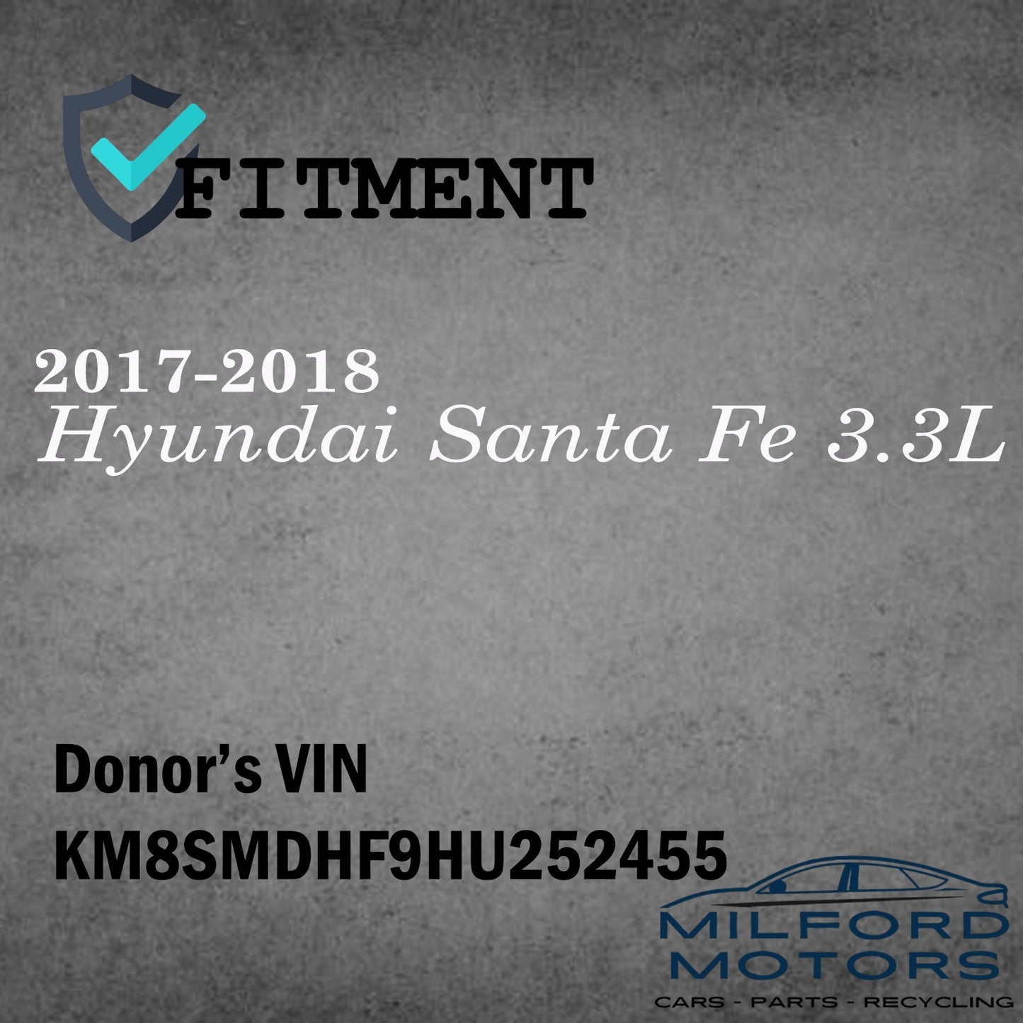 Black Automatic Temperature Control Fits 2017-2018 Hyundai Santa Fe 3.3L