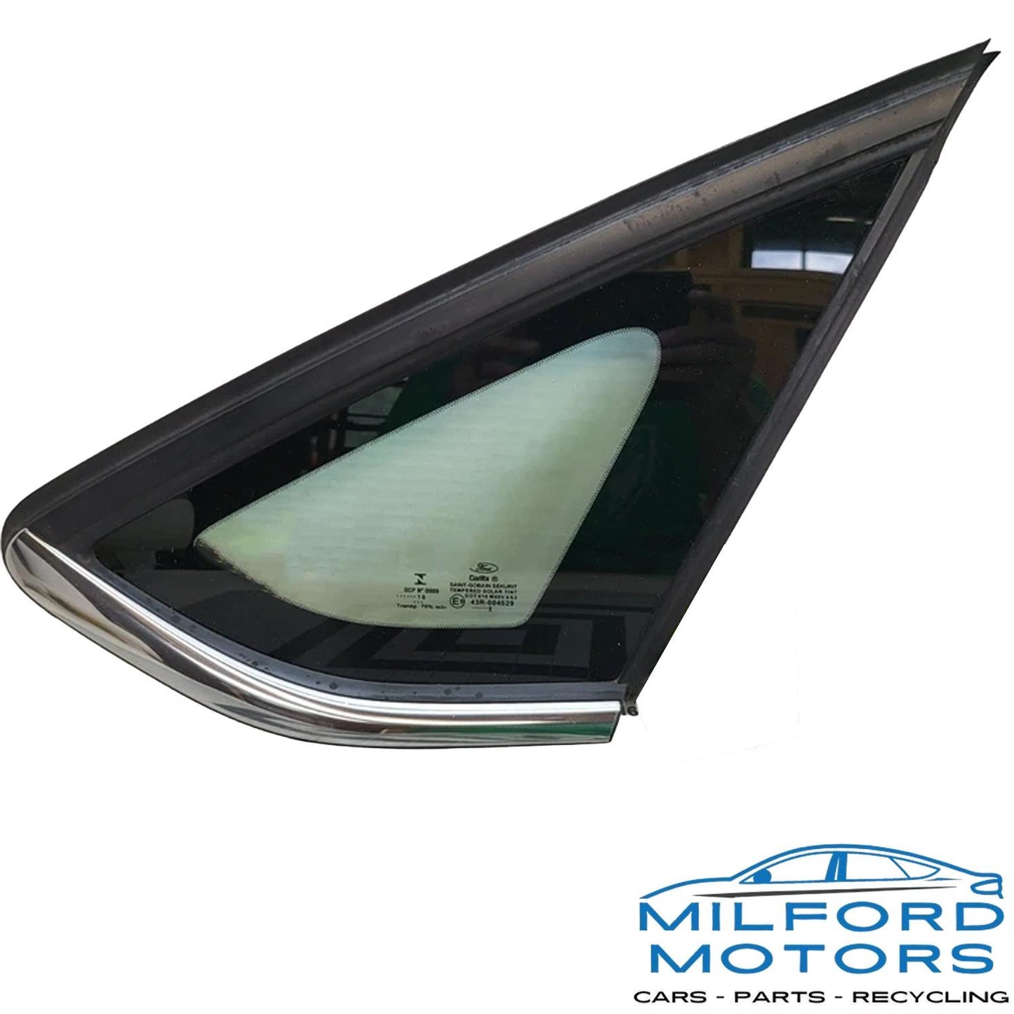 Rear Passenger Side Quarter Glass Fits 2013 Ford Fusion Titanium Sedan 2.0L