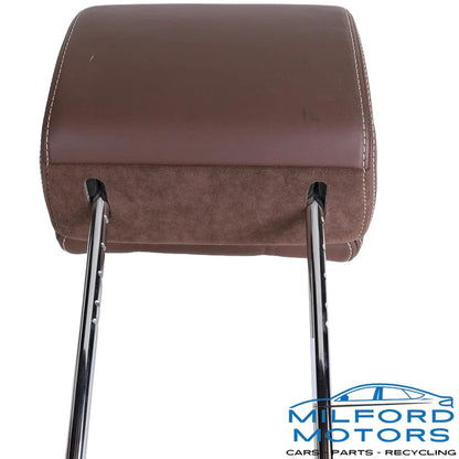 Rear Left Side Seat Headrest Brown Leather Fits 2017 Jaguar F-PACE S 3.0L