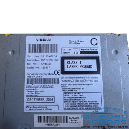 Radio Audio Receiver AM-FM-CD Single Disc Fits 2017 Nissan Rogue 2.5L 281856FL0A