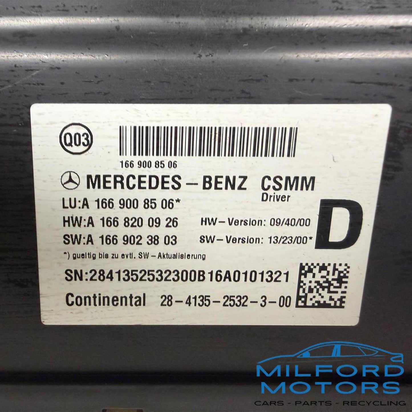 Seat Control Module Fits 2017 Mercedes-Benz GLE350 4MATIC 3.5L A1669008506