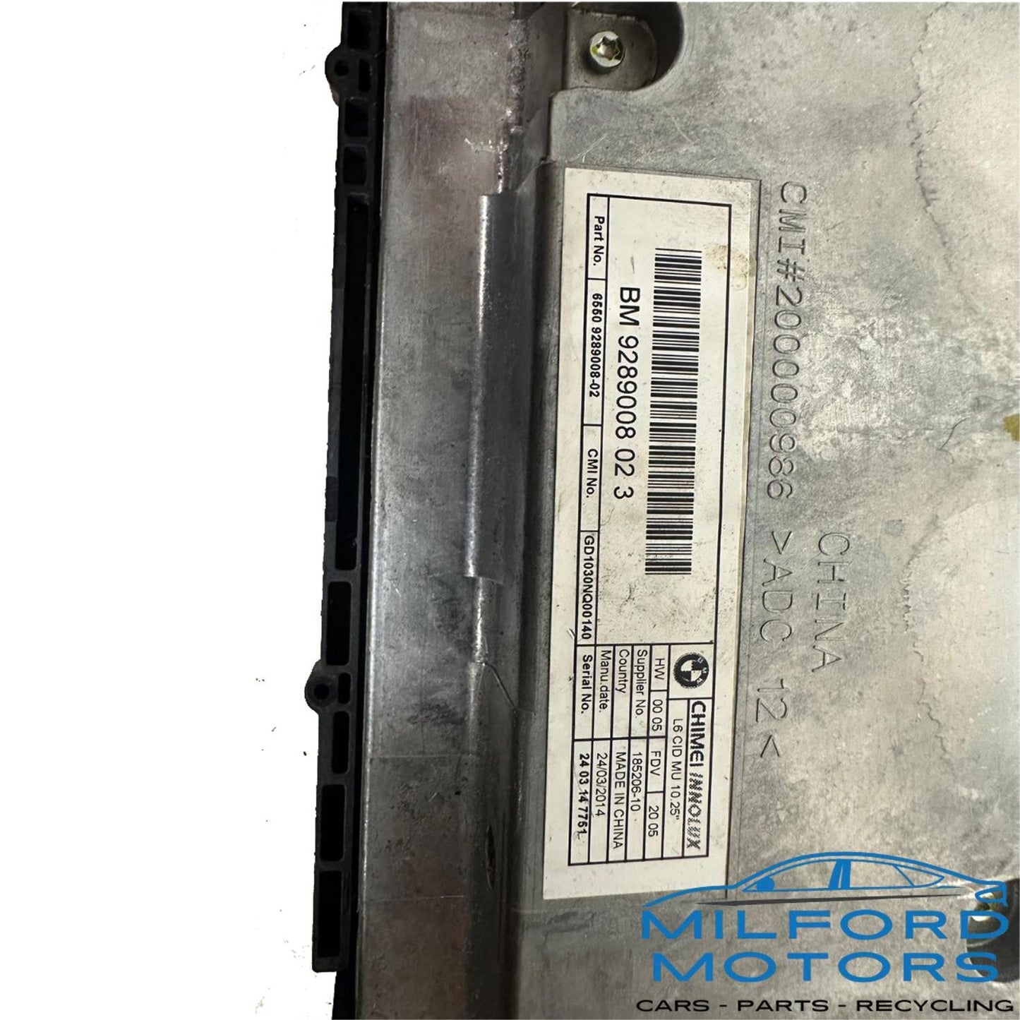 Info-GPS-TV w/ 10" Display Screen Fits 2014 BMW 535i 3.0L ID:6550 92889008-02