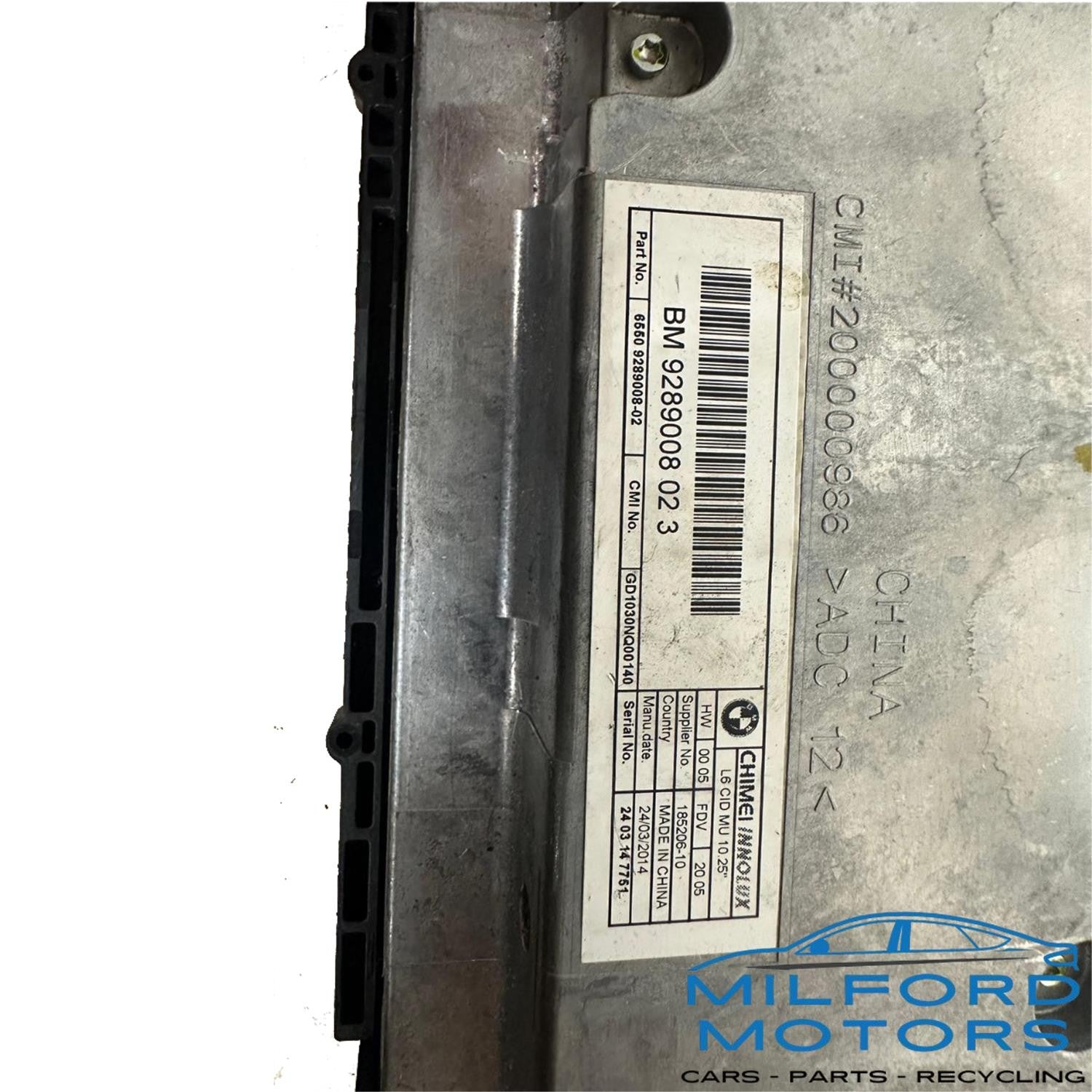 Info-GPS-TV w/ 10" Display Screen Fits 2014 BMW 535i 3.0L ID:6550 92889008-02