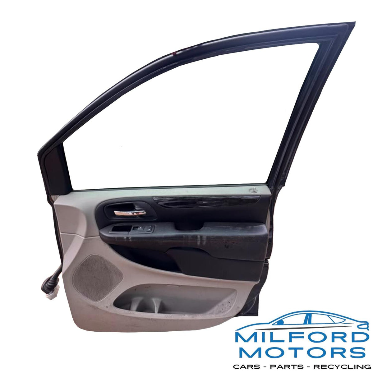 Right Front Electric Door Panel Gray Fits 2008-2019 Grand Caravan Town & Country