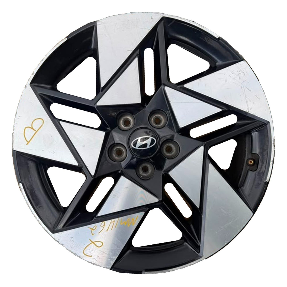 19x7-1/2 5-Slotted Spoke Wheel Rim Fits 2024-2025 Hyundai Kona Limited 1.6L