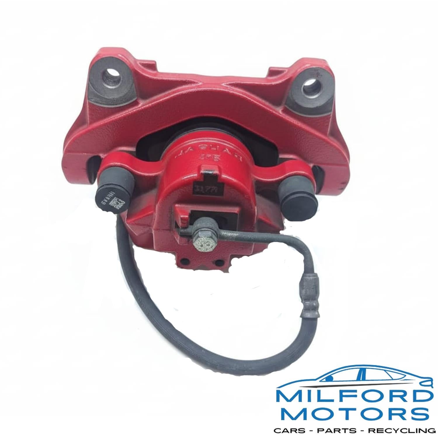Passenger Caliper Front w/ Painted in Red Fits 2017 Jaguar F-PACE S 3.0L