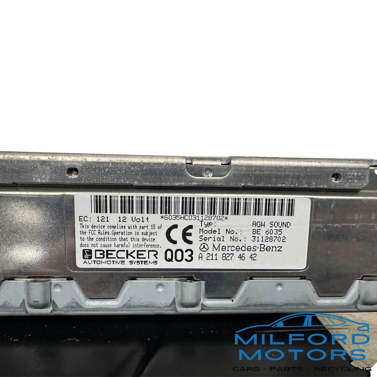 Audio Equipment Amplifier Fits 2000-2003 Mercedes-Benz E320 3.2L ID:2118274642