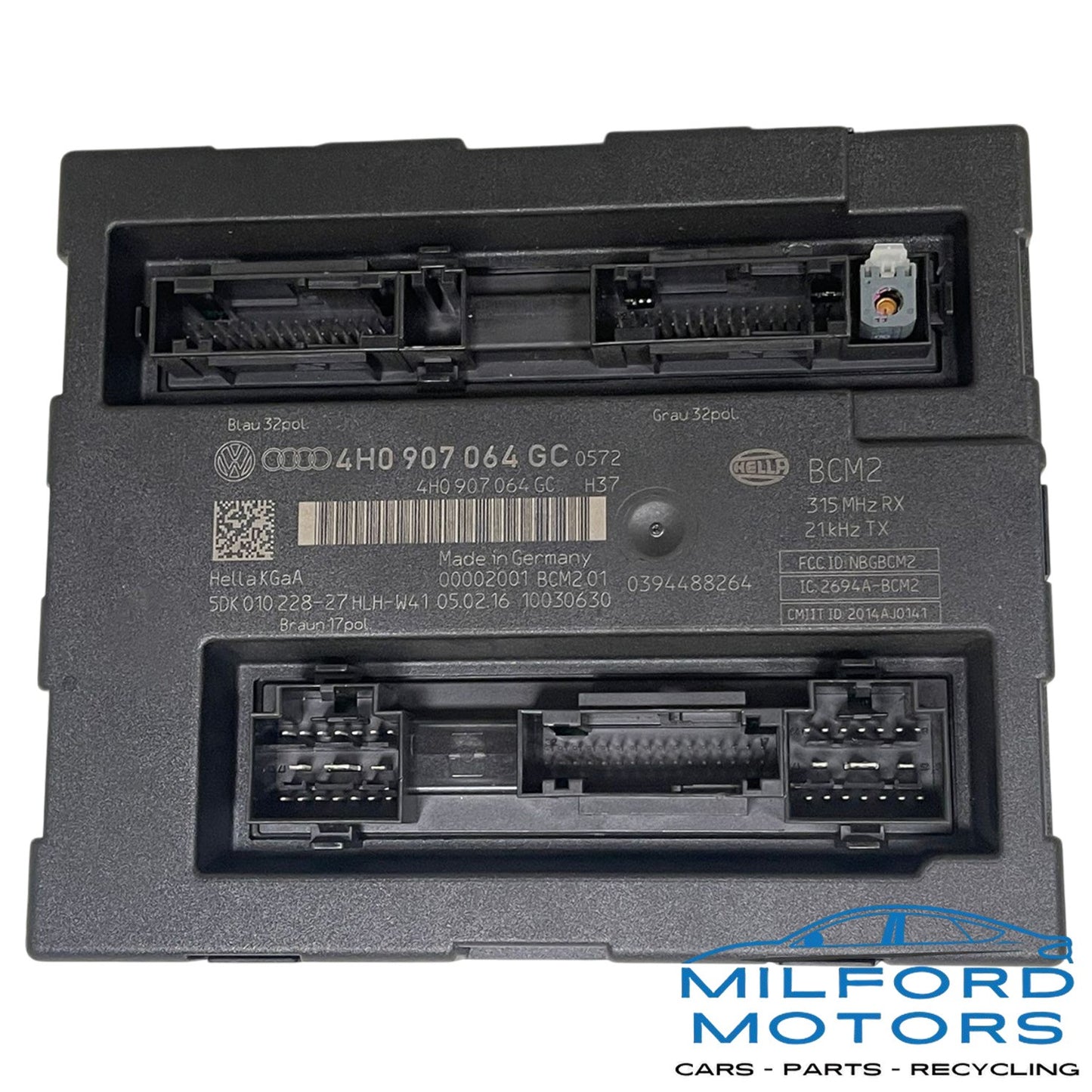 Chassis Body Control Module (BCM) Fits 2016 Audi A6 Quattro 2.0L 4H0-907-064-GC