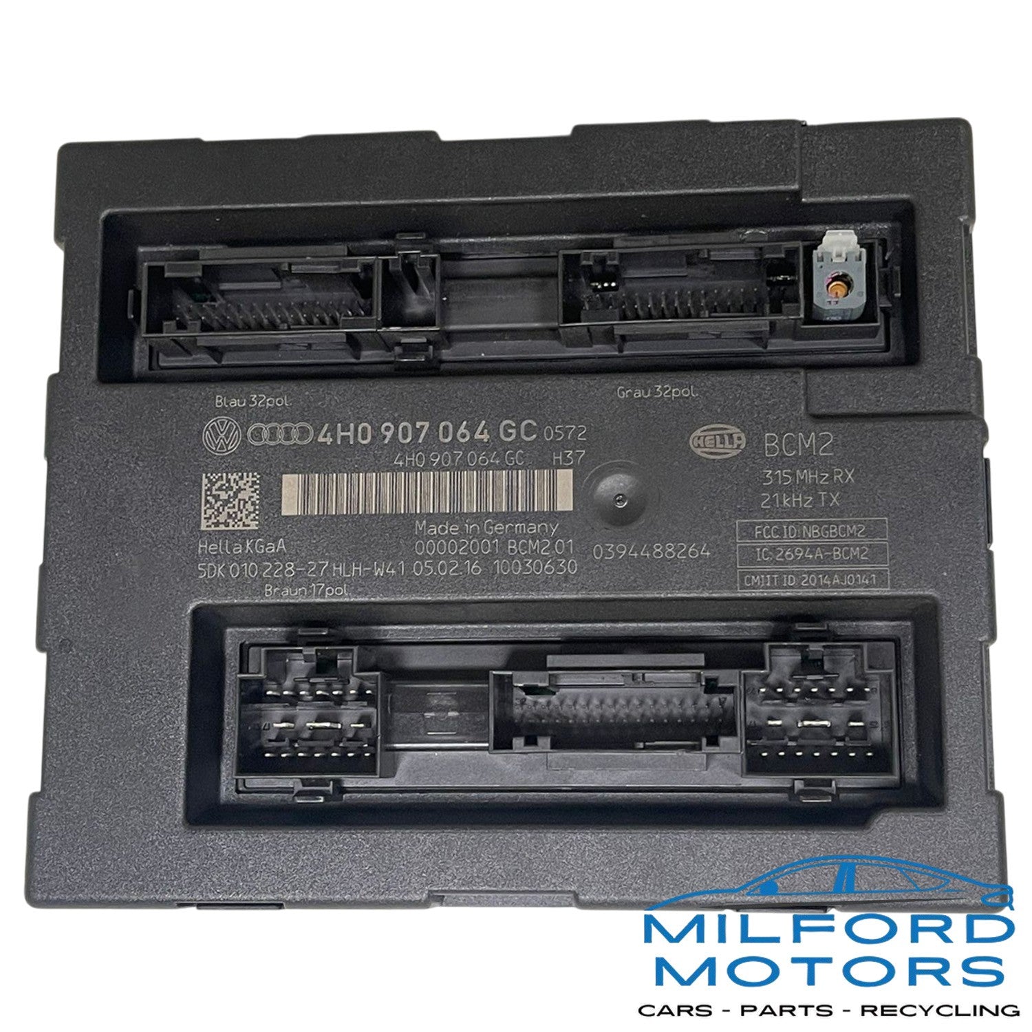 Chassis Body Control Module (BCM) Fits 2016 Audi A6 Quattro 2.0L 4H0-907-064-GC