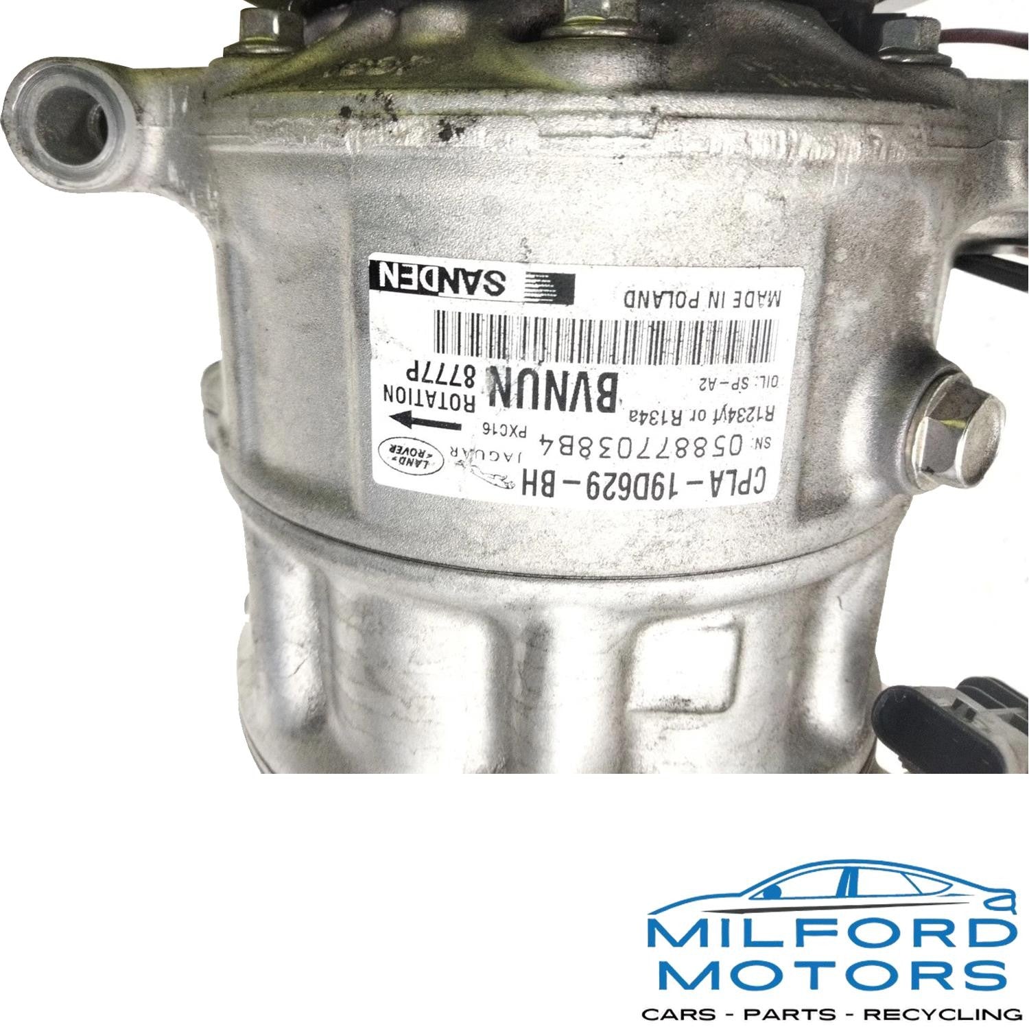 Air Conditiong Compressor Fits 2019 Land Rover Range Rover Velar 2.0L