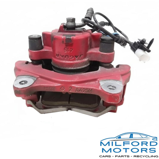 Driver Caliper Front w/ Painted in Red Fits 2017 Jaguar F-PACE S 3.0L