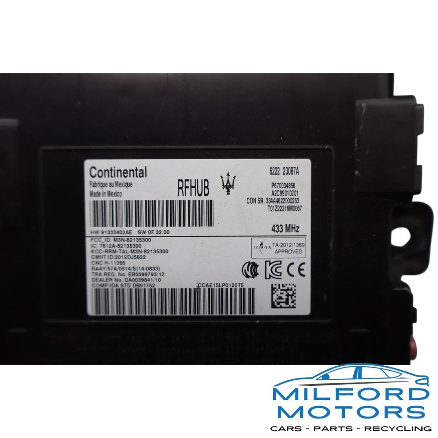 Keyless Entry Hub Control Module Fits 2016 Maserati Ghibli Sedan 3.0L