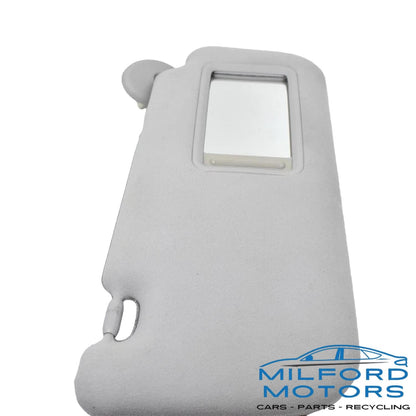 Passenger Right Side Sun Visor Gray Cloth Fits 2017 Toyota Mirai Sedan