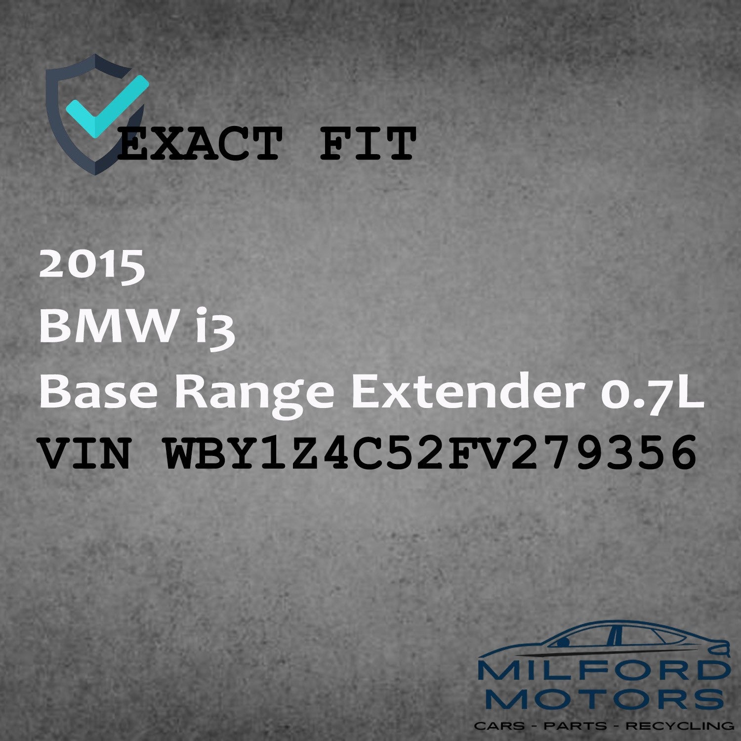 Electronic Control Module Engine/Motor - 2014-2019 i3 Base Range Extender 0.7L