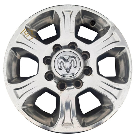18x8 Aluminum Road Wheel Rim w/ 6-Solid Spoke Fits 2019-2025 Ram 2500 3500 6.4L