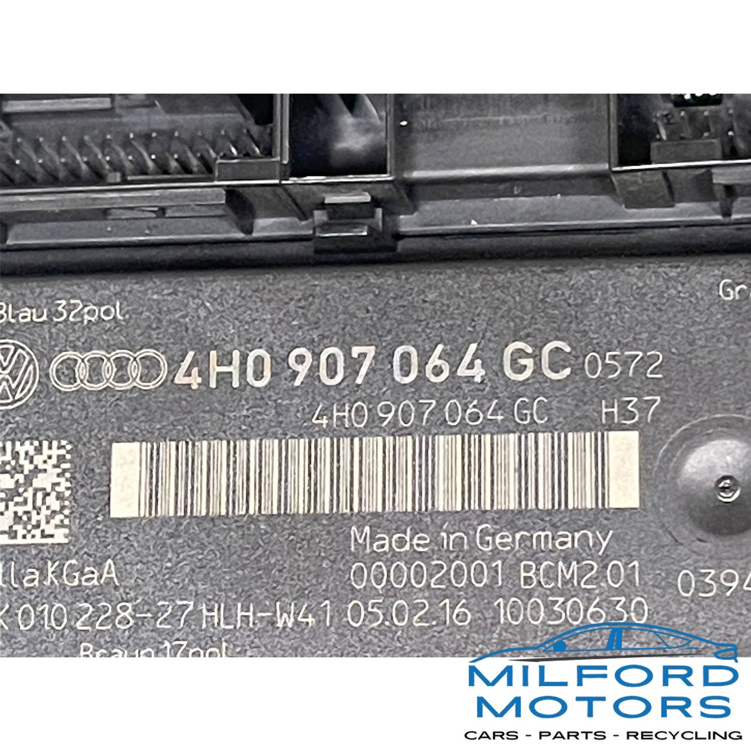 Chassis Body Control Module (BCM) Fits 2016 Audi A6 Quattro 2.0L 4H0-907-064-GC