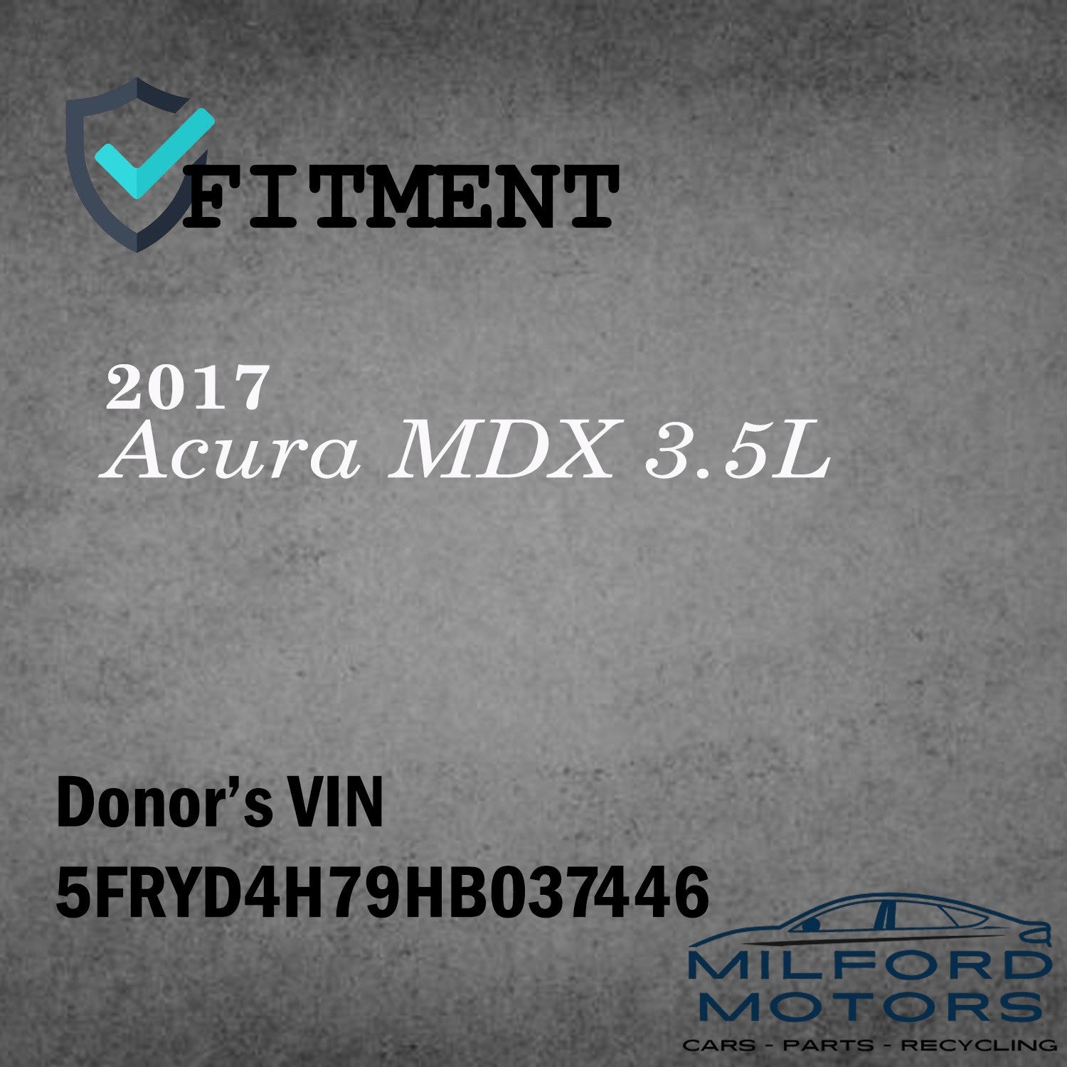 Cabin Fuse Box Fits 2017 Acura MDX 3.5L