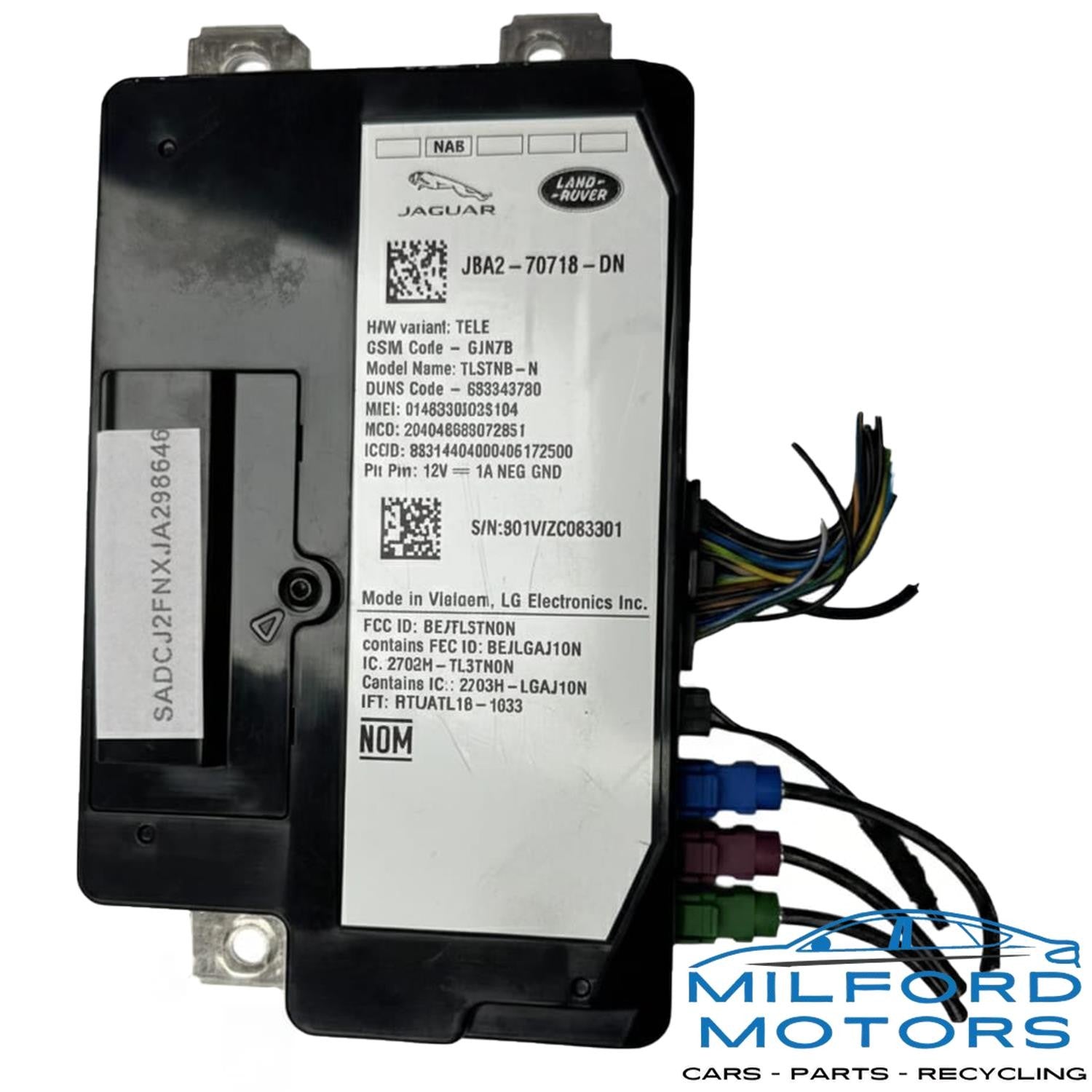 Telematics Control Module Unit Fits 2017 Jaguar F-PACE S 3.0L J8A2-70718-DN