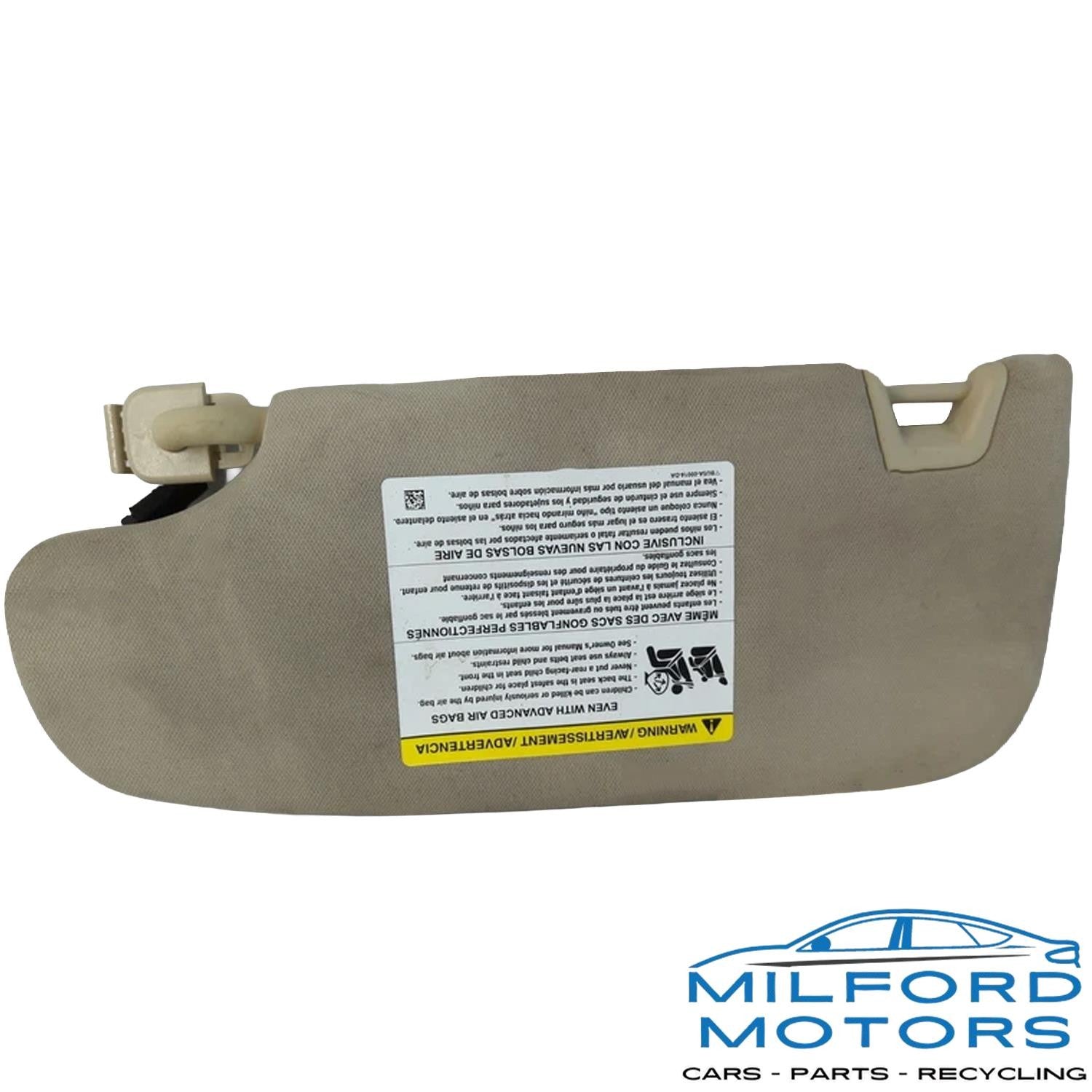 Right Passenger Side Sun Visor Mirror Fits 2013 Ford Fusion Titanium Sedan 2.0L