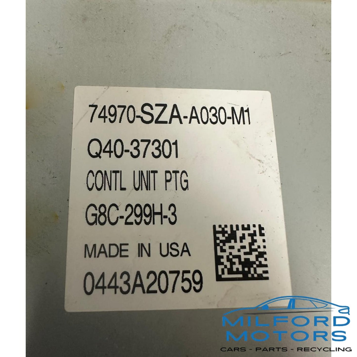 Chassis Door Power Tailgate Control Fits 2009-2015 Pilot 3.5L ID:74970-SZA-A030