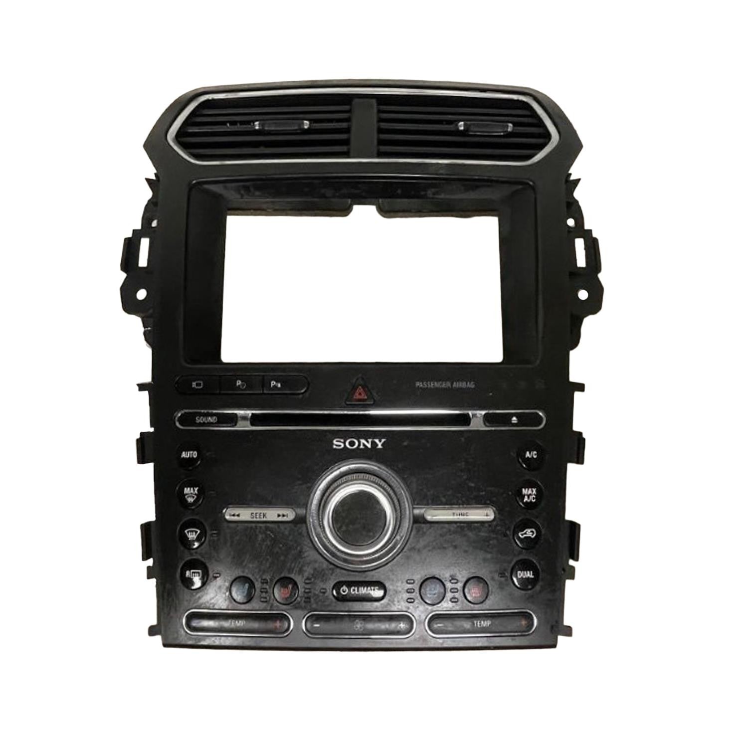 Radio Panel w/ Temperature Controls Fits 2016 Ford Explorer 3.5L GB5T18A802FF