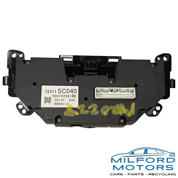 Black Automatic Temperature Control - 2009 Subaru Forester 2.5L